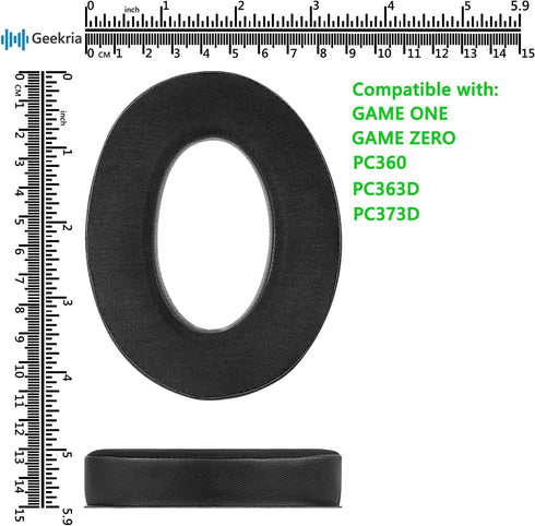 Geekria Sport Cooling-Gel Replacement Ear Pads for Sennheiser Game ONE, Game Zero, PC360, PC363D, PC373D Headphones Ear Cushions, Headset Earpads,...