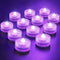 HL Submersible LED Light,Purple Small LED Light,100 Hours Waterproof Flameless Led Lights Battery Powered for Wedding Home Vase Festival Party Dec...