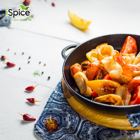 iSpice - Salt-Free | Sugar free | 100% Fat Free Pure Wellness Seafood Super Spice Blend | All Natural | Ready to use as is | No preparation is nec...