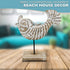 Wooden Fish Lake House Decor for Home | Handmade Beach Decoration on Base Stand for Shelves, Table, Office, Living Room, Foyer (Koi Fish)...