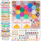 QUEFE Clay Beads Bracelet Making Kit, Preppy Polymer Clay Beads Friendship Bracelet Kit with Charms Letter Beads for Crafts, Jewelry Making, Gifts...