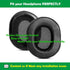 Cooling Gel Replacement Earpads Cushions Compatible with OneOdio A70 A71 Bluetooth Headphones Ear Pads with Softer Protein Leather and Memory Foam...