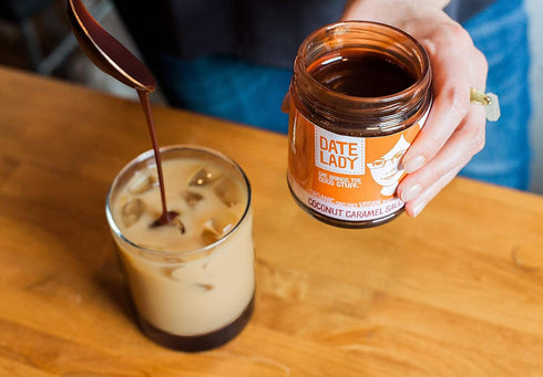 Organic Date Coconut Sauce | Dairy-Free Vegan Caramel (2 Jars) | Use as a coffee creamer, dip apples, pour on your pancakes or as an ice cream top...