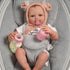 JIZHI Reborn Baby Doll Hollow Bottle and Magnetic Pacifier Set, Baby Doll Accessories for Reborn Baby Dolls, Pretend Play Feeding Toy Kids Gift, P...