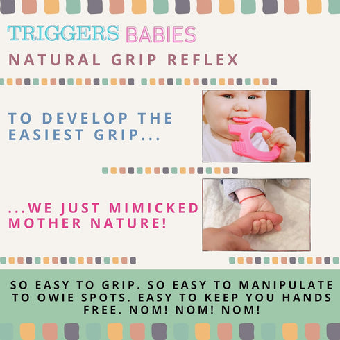 Cute Valentines Day Baby Gift - Baby Elefun Teething Toys for Babies Age 0 to 6 Months - 5X Pain Relief Smart Teether, Zero Developmental Delay Pi...