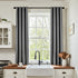 jinchan Room Darkening Linen Textured Curtain 63 Inch Length for Living Room Room Darkening Thermal Insulated Grommet Top Window Drape for Bedroom...