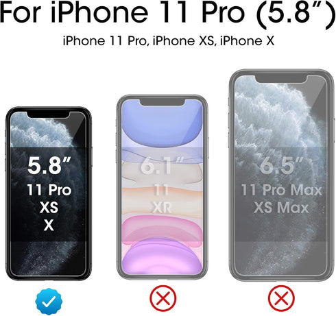 amFilm Glass Screen Protector for iPhone 11 Pro, iPhone XS/X with Easy Installation Tray, Tempered Glass, 3 Pack......