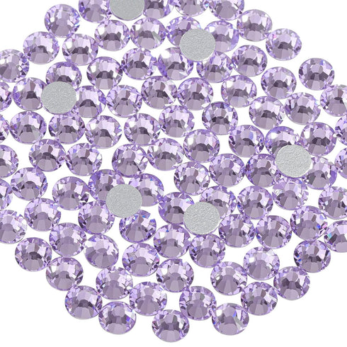 Beadsland 1440pcs Flat Back Crystal Rhinestones Round Gems for Nail Art and Craft Glue Fix, Violet,SS20,4.6-4.8mm...