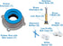 Danco 10879 All-in-One Toilet Installation Kit with Perfect Seal Wax Ring & Zero Cut Bolts, Blue and Gray, 1-Pack...