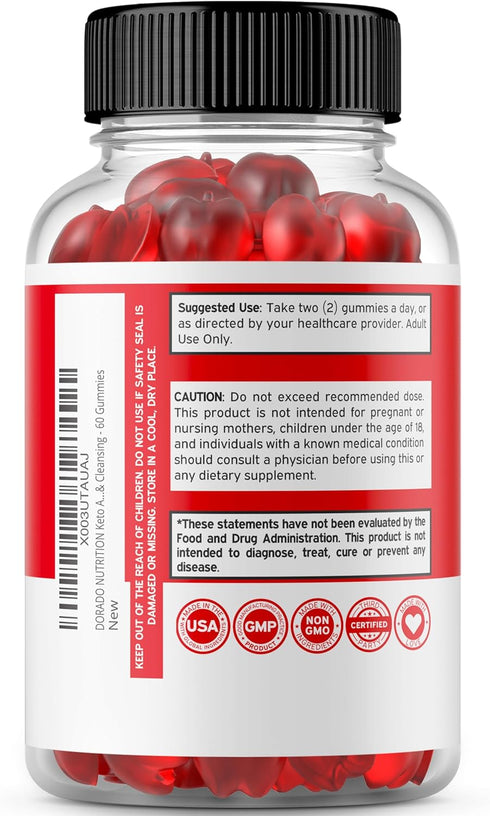 KETO ACV Gummies Advanced Weight Loss (60 Gummies) ACV Keto Gummies for Weight Loss - Support Metabolism & Digestion - Advanced Keto ACV Gummies -...