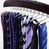Tie Rack Hanger for Closet: Ohuhu 2 Packs 24 Folding Hooks Tie Hangers for Men Wooden Tie Holder Organizer Space Saving Necktie Storage 360 Degree...