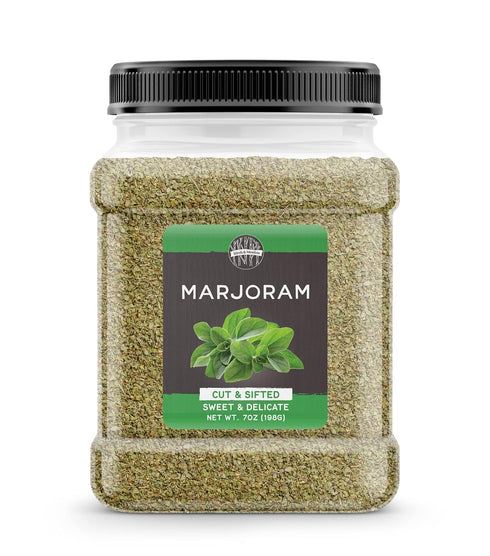 Birch & Meadow 7 oz of Marjoram Cut & Sifted, Warm Aromatic Spice Herb...