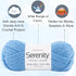 Premier Yarns Serenity Chunky Solid Blue Sky 700-46 (3-Skeins - Same Dye Lot) Chunky Bulky #5 Acrylic Yarn for Crocheting and Knitting - Bundle wi...