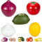 Vegetable and Fruit Storage Containers for Refrigerator, Lemon Tomato Garlic Avocado and Onion Shaped Storage, Food Storage Containers with Lids, ...