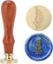 Yoption Brass Head & Rosewood Handle Wax Seal Stamp, Leaf, Pen Form, for Art & Craft Decoration...