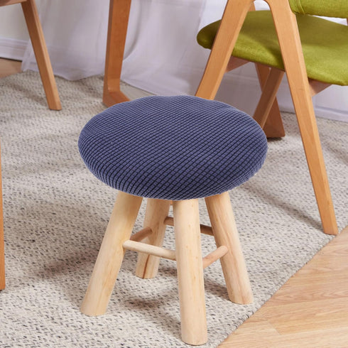 Veemoon Stool Covers Round Round Stool Cushion Cover, Soft Bar Stool Chair Covers with Elastic and Non Slip Bottom, 11 inches Width Soft& Protecti...