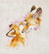 Lucas Cross Stitch Kit Foxes...