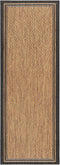 Gertmenian Indoor Outdoor Classic Flatweave Area Rug, Stain & UV Resistant Carpet, Deck, Patio, Poolside & Mudroom, 2x6 Ft Runner, Simple Border, ...