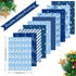 MIAHART 30 Sheets Merry Christmas Pattern Paper Set A4 Size 10 Designs Festival Decorative Craft Paper Double-Sided for Card Making Scrapbook, Blu...