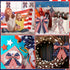 XunYee 3 Rolls Patriotic Ribbons American Flag Double Sided Star Striped Wired Ribbon Red Blue White Ribbons for Memorial Day 4th of July Independ...