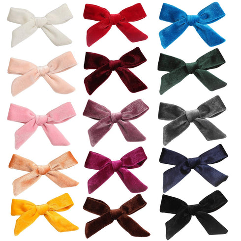 inSowni 15 Pack Velvet Bow Alligator Hair Clips Barrettes Accessories for Baby Girls Toddlers Teens Kids One Size...