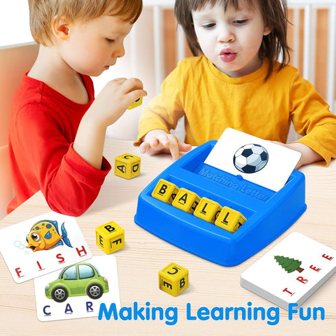 Educational Toys for 3 4 5 Year Old Boys Gift, Matching Letter Game Preschool ABC Learning Toys for Kids Ages 4-8 Years, Christmas Birthday Gifts ...