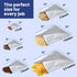 50x Wallaby 1-Cup Mylar Bag Bundle - (5 Mil - 5" x 7") Mylar Bags + 50x Labels - Heat Sealable, Food Safe, & Reliable Long Term-Food Storage Solut...