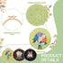 Spritewelry 3 Sets Embroidery Start Kit for Beginners Stamped Cross Stitch Sets with Pattern and Instructions with Embroidery Hoops Threads Needle...