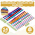 Aluminum Knitting Needles Crochet Hook Set - 14Pcs Clover Crochet Hooks Sets Crochet Needles for Crocheting Yarn - 2-10mm Ergonomic Crochet Hook S...