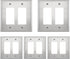 LIDER Dual Decorator Metal Wall Plate, Impact Resistant, Metal Outlet Receptacle/Light Switch Cover, 430 Stainless Steel, Modern Upgrade, Mid-Size...