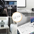 Cord Organizer Cable Management for Desk - 5 Packs White Clips and Cord Keeper, The White Self-Adhesive Holder are Easy to Apply and Stops Wire Ge...