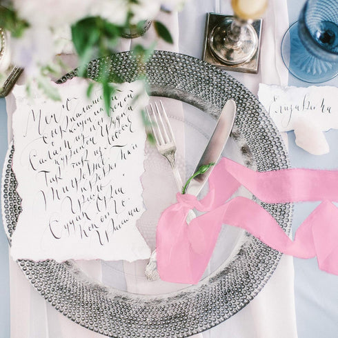 Boao 4 Rolls Handmade Fringe Chiffon Silk Ribbon 1.5" x 7yd Pink Assorted Ribbon Frayed Ribbons for Wedding Invitations Bridal Bouquets Gifts Wrap...