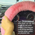 Fluffy Steering Wheel Cover for Women/Girls/Ladies Fuzzy Steering Wheel Cover Winter Warm Faux Wool Plush Car Wheel Cover Furry Steering Wheel Pro...