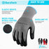 DURATECH Micro-Foam Nitrile Safety Work Gloves, 6 Pairs, Non-slip Dot Coated Gloves, with Touchscreen Capability, Ideal for General Purpose (Grey ...