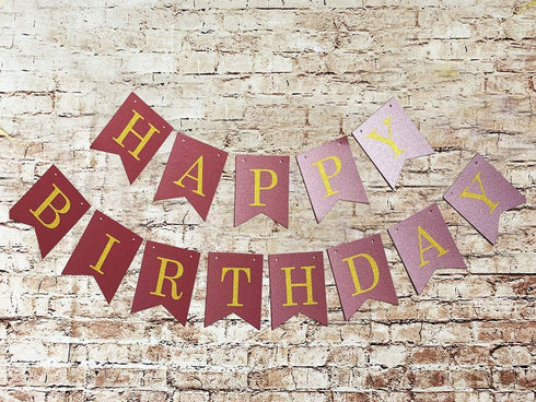 Qian's Party 21st Birthday Decorations, Wine Burgundy Rose Gold, Women's Department, Includes 51 Pieces...