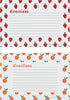 C.R. Gibson Fruit Double Sided Recipe Card Set, 4" W x 6" L, Multicolor...