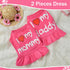 2 Pieces Dog Dresses for Small Dogs Girl Spring Summer Dog Clothes for Chihuahua Yorkie I Love My Mom/Daddy Cute Dog Tutu Skirt Puppy Dresses Pet ...