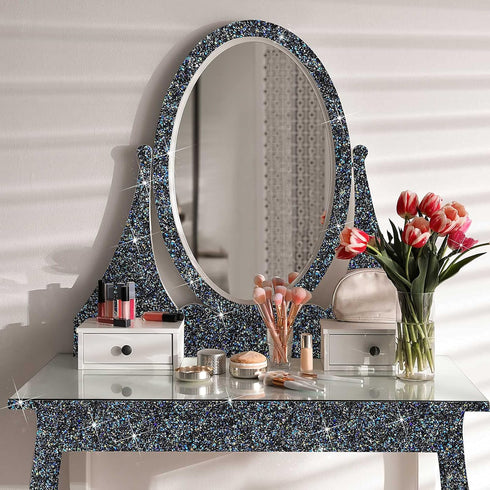 Bling Crystal Resin Rhinestones Sticker Sheet DIY Self-Adhesive Car Decoration Sticker Glitter Crystal Rhinestone Sheet for Car Shoes Clothing (Bl...