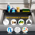 NiHome Extendable Over Sink Kitchen Organizer, Telescopic Sink Storage Rack for Sponge, Non-Slip Pads Expandable Sink Caddy, Adjustable Sponge/Bru...