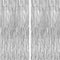 KatchOn, XtraLarge Silver Backdrop Curtain - 3.2x8 Feet, Pack of 2 | Silver Streamers Backdrop for Disco Party Decorations | Fringe Curtains for E...