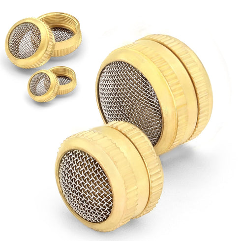 Ultrasonic Cleaner Baskets for Small Parts | Set of 2 Ultrasonic Parts Cleaner Basket with Screw Lock | Brass Body Stainless Steel Mesh Jewelry St...