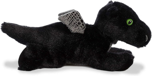 Aurora® Adorable Mini Flopsie™ Midnight Dragon™ Stuffed Animal - Playful Ease - Timeless Companions - Black 8 Inches...