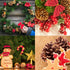 Whaline 25 Pcs 1.6-2.4 Inches Christmas Pine Cones Decoration with String, Natural Rustic Pinecones Bulk Ornaments for Crafting for Home Accent De...