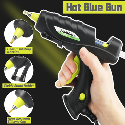 Glue Gun, 20W Hot Glue Gun with 20 Glue Sticks Glue Gun for Crafts, Glue Gun and Sticks Set for School Office DIY Arts Quick Home Repairs...