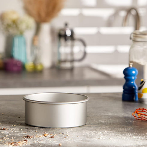PME Professional Aluminum Baking Pan - Round 7 x 3in...