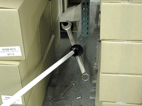 Magnetic Pick-Up Tool Attachment, 3.20" Diameter, 0.440" Thick Magnet Assembly with Acme-Threaded Attachment for Standard Broom Handle, 65 Pounds ...