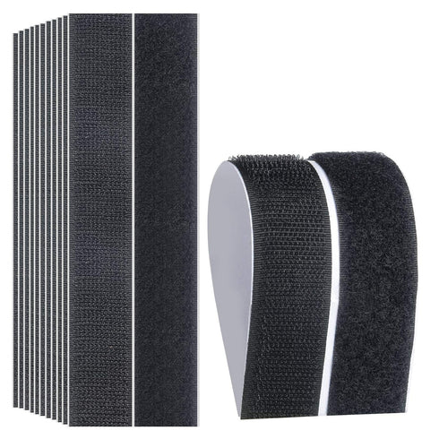 Hook Loop Strips with Adhesive - Melsan Industrial Strength Sticky Back Fasteners Hook and Loop Tape for Mounting, Hanging, or Organizing Items In...