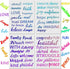 4 Pieces Word Stencils for Painting Decors, 6 x 8 Inches Inspirational Quote Stencils Resuable Plastic Stencils Motivational Templates for Word Ar...