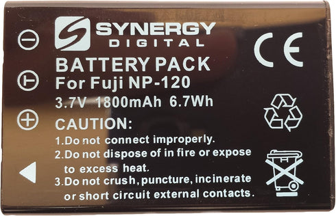 Synergy Digital Camera Battery, Works with Fujifilm FinePix 603 Digital Camera, (li-ion, 3.7V, 1800 mAh) Ultra Hi-Capacity, Compatible with Fuji N...