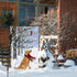 Louise Maelys Hello Winter Golden Dog Garden Flag 12x18 Double Sided, Burlap Farmhouse Small Cardinal Retriever Garden Yard Flags for Winter Seaso...